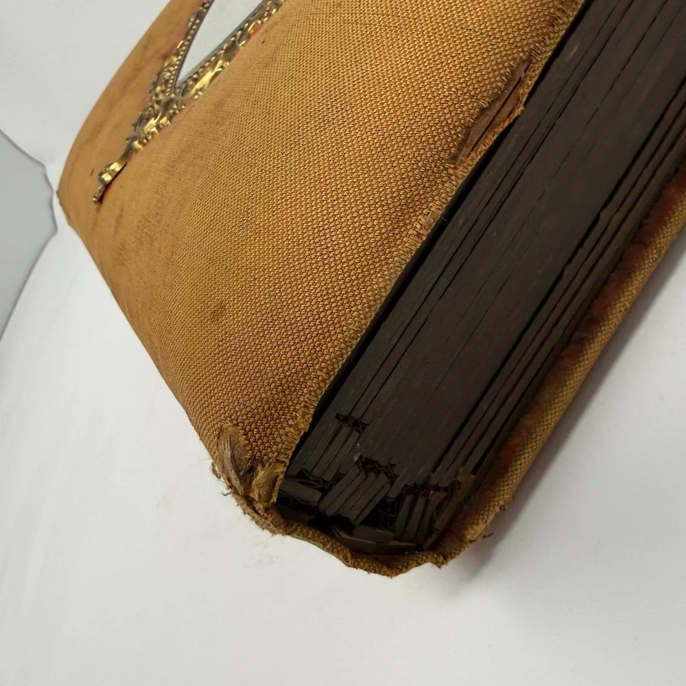 Victorian Standing Cabinet Card Photo Album‎ Antique velvet heart mirror album
